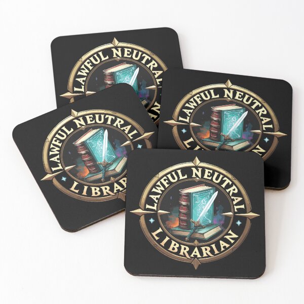 Item preview, Lawful Neutral RPG Librarian designed and sold by CrownedCanvas.