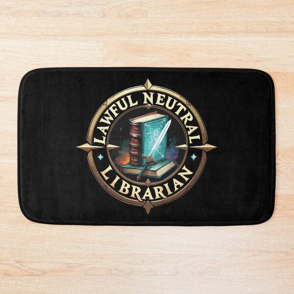 Item preview, Lawful Neutral RPG Librarian designed and sold by CrownedCanvas.