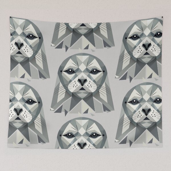 Item preview, Abstract Seal – Geometric Beauty designed and sold by Kisho.