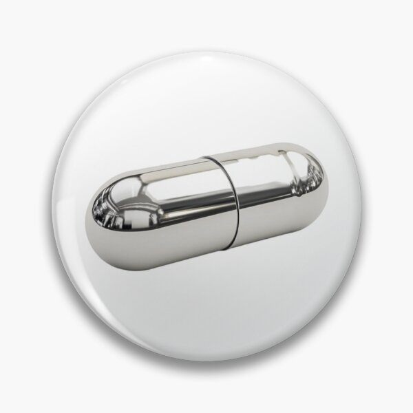 Item preview, liquid metal silver pill designed and sold by DragonflyLP.