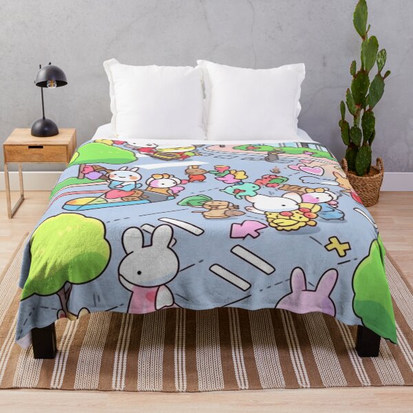 Aperçu de l'œuvre Kawaii Bunny Town créée et vendue par jinwooo.
