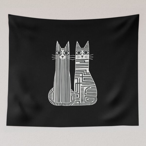 Item preview, two striped cats designed and sold by jkrphoto.