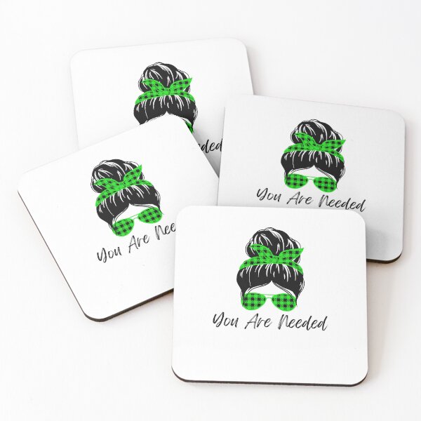 Item preview, You Are Needed cute messy bun woman inspirational designed and sold by snowry.