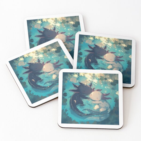 Item preview, Cute two happy axolotls designed and sold by SMARTKIT  DESIGNAGENCY.