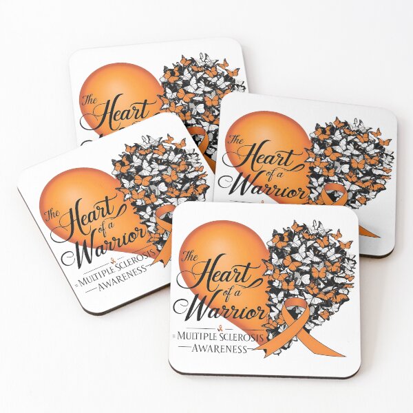 Item preview, The Heart of a warrior-Multiple Sclerosis Awareness designed and sold by Waseemkhan86.