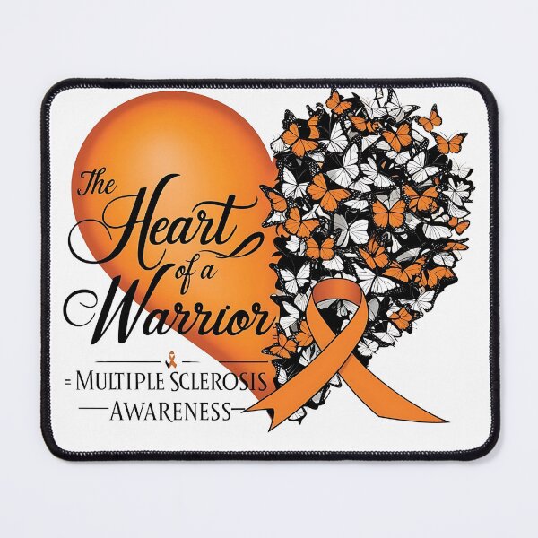 Item preview, The Heart of a warrior-Multiple Sclerosis Awareness designed and sold by Waseemkhan86.