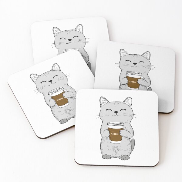 Item preview, Coffee cat t-shirt designed and sold by Fixelgraphic.