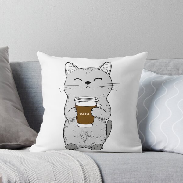 Item preview, Coffee cat t-shirt designed and sold by Fixelgraphic.