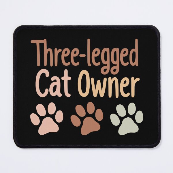 Item preview, Three Legged Cat Owner Tripod designed and sold by MoonMonkeyNbear.