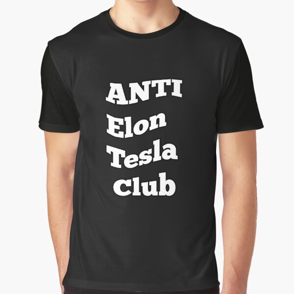 Vista previa del artículo con la obra «Parachoques del club anti Elon Tesla», diseñado y vendido por BeeFlow.