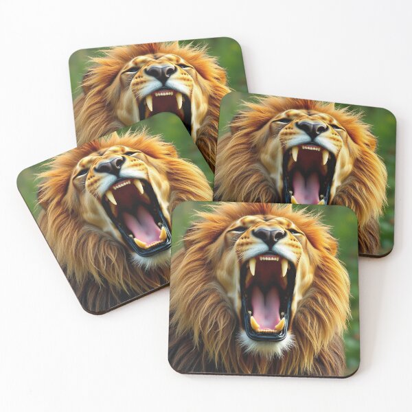 Item preview, King's Roar: Majestic Lion in Full Display designed and sold by vedadc.