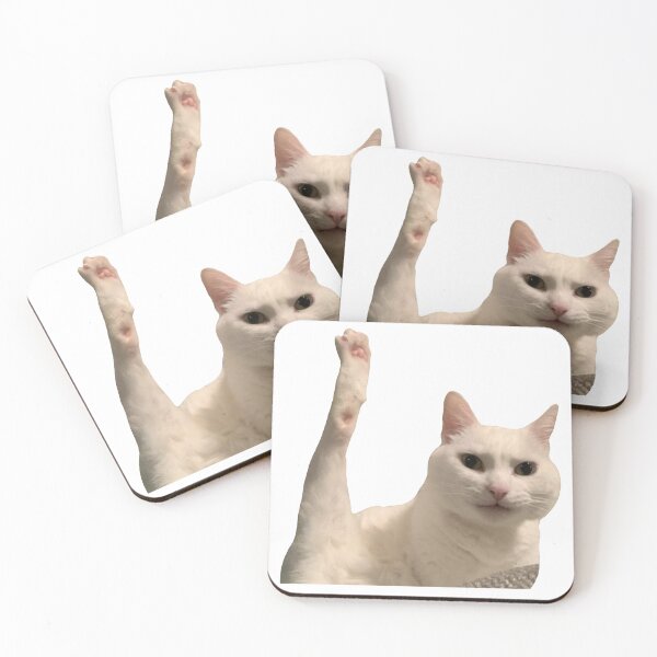 Item preview, MEME Waving Cat - Cute & Friendly Hello (Collection7-15) designed and sold by MetichaiTH.