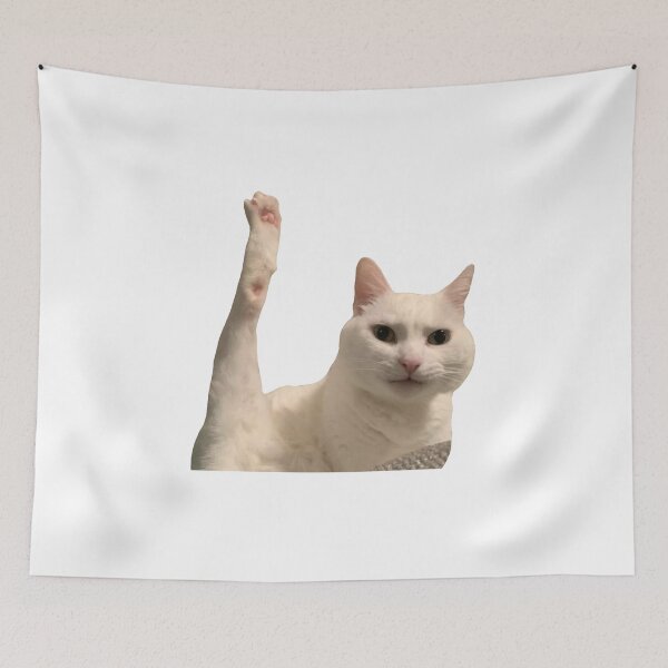 Item preview, MEME Waving Cat - Cute & Friendly Hello (Collection7-15) designed and sold by MetichaiTH.