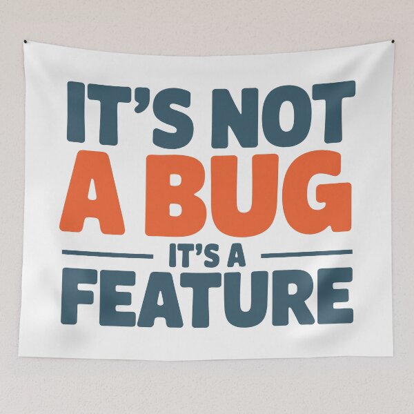 Aperçu de l'œuvre Ce n'est pas un bug créée et vendue par Angry Swan Designs.