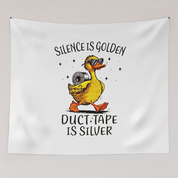Item preview, Silence is Golden Duct Tape is Silver designed and sold by mikeandernim.