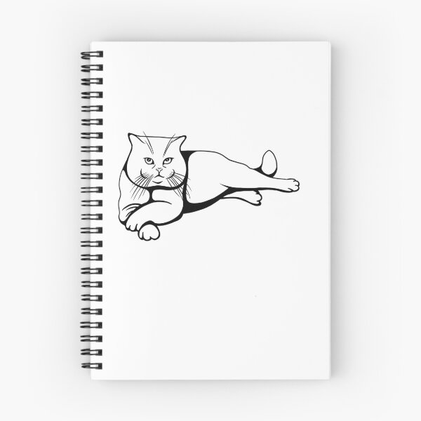 Item preview, British cat, beautiful cat, graphics, tattoo, cat silhouette designed and sold by Tetiana Pohurska.