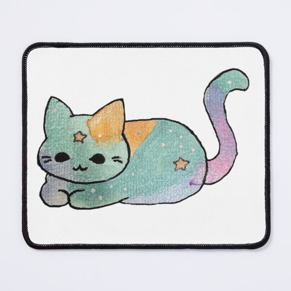 Item preview, Space Kitten with Stars designed and sold by Farbenmieze.