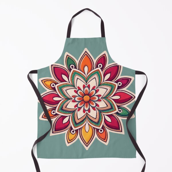 Item preview, Floral Indian Rangoli Design designed and sold by Jollys-ArtShop.