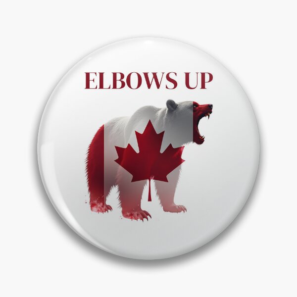 Item preview, Elbows Up:  Fierce Canadian Spirit Grizzly Bear Art designed and sold by elynne9.