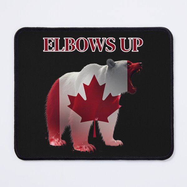 Item preview, Elbows Up:  Fierce Canadian Spirit Grizzly Bear Art designed and sold by elynne9.