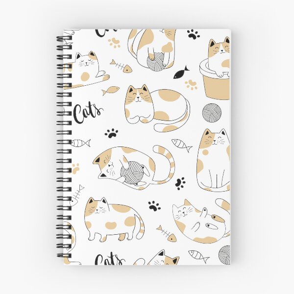 Item preview, Seamless  Simply Drawing Kitty Various Acting Isolated designed and sold by vintageretrostyleshop.