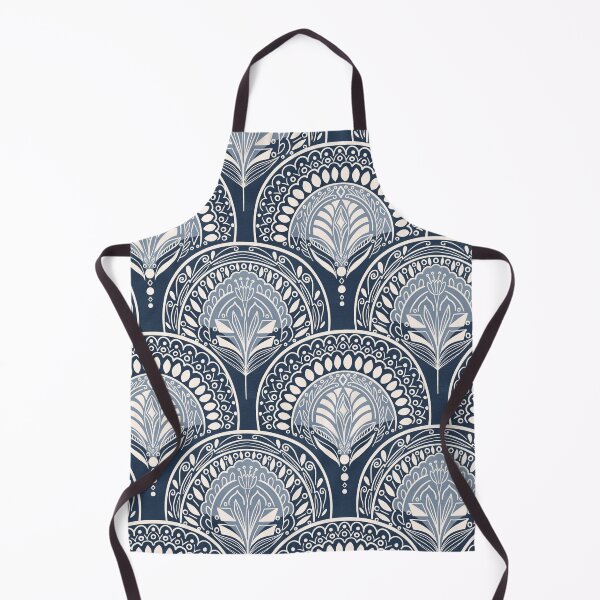 Item preview, Boho Doodle Mermaid Scales - Navy designed and sold by Tangerine-Tane.