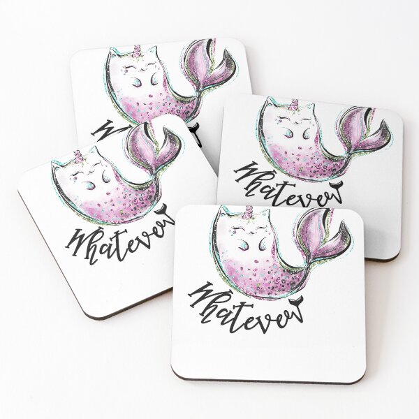 Item preview, Unicorn Mermaid Cat Kitten Whatever designed and sold by Kimberley King Art  King Art.
