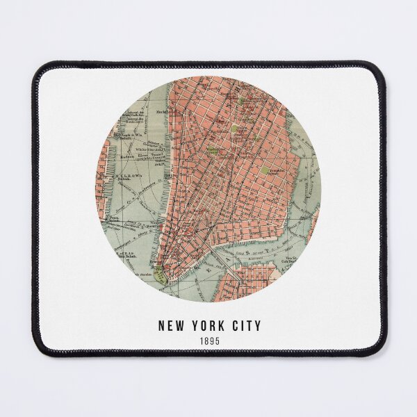 Item preview, South Manhattan around 1895: Vintage map of New York City designed and sold by RetroTraveller.