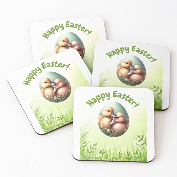Item preview, Happy Easter – Cute Ducks in an Egg designed and sold by Qwibbo.