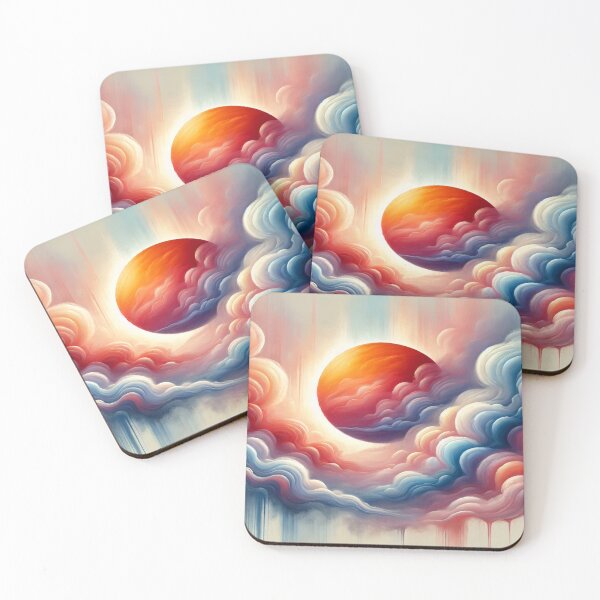 Item preview, "Melting Sun and Clouds – Abstract Vision" designed and sold by Macajuba Design .