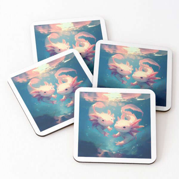Item preview, Cute two happy axolotls designed and sold by SMARTKIT  DESIGNAGENCY.