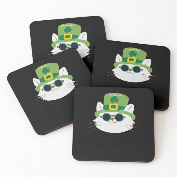 Item preview, ST. PATRICK'S DAY T-Shirt Cat designed and sold by THRIVIA.