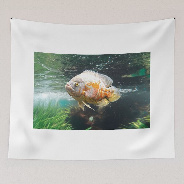 Item preview, Albino Oscar Fish in the water designed and sold by Pravine Chester.