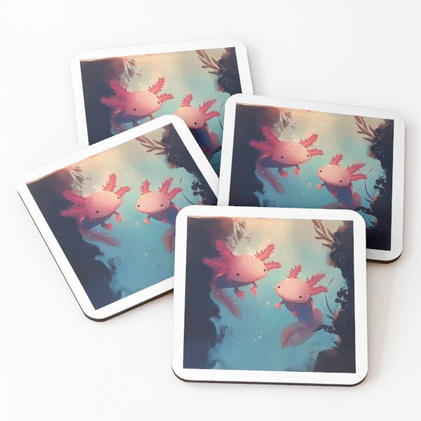 Item preview, Cute two happy axolotls designed and sold by SMARTKIT  DESIGNAGENCY.