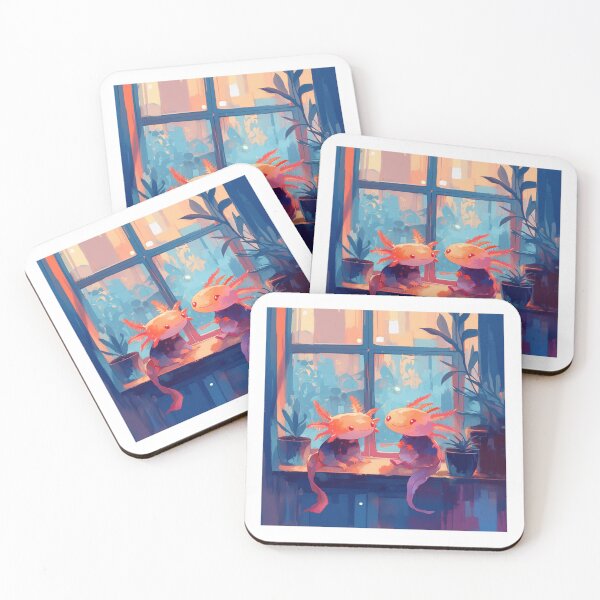 Item preview, Cute two happy axolotls designed and sold by SMARTKIT  DESIGNAGENCY.