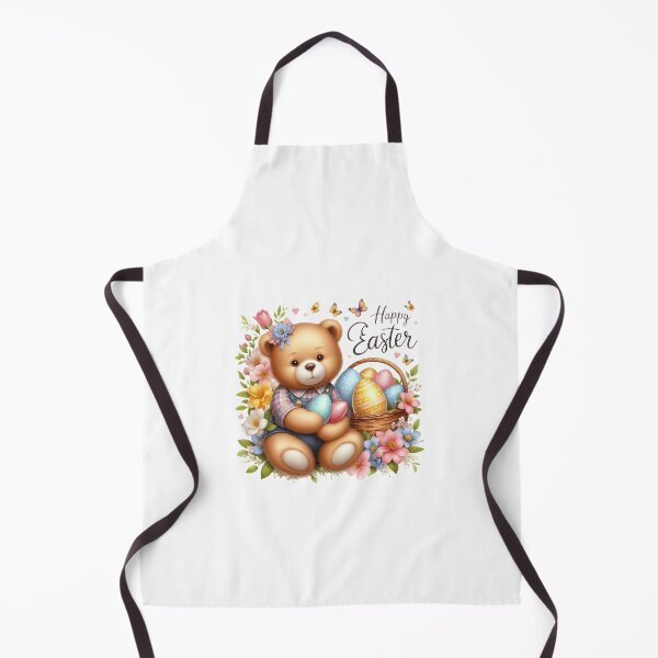 Artikelvorschau, Entzückender Osterteddybär mit Ostereiern und Frühlingsblumen. entworfen und verkauft von nicnacc.