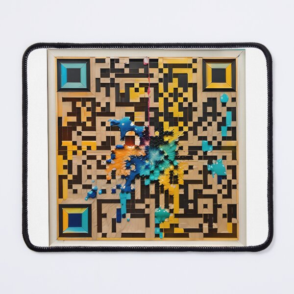 Item preview, Redbubble shop QRCode in painting frame designed and sold by stableImaginarium.