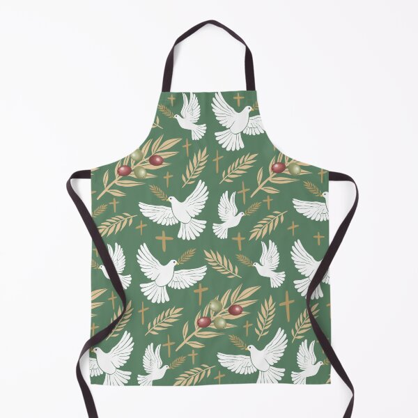 Item preview, Christian Easter Crosses, Doves and Olive Branches Seamless Pattern designed and sold by SpiritedArtwork.