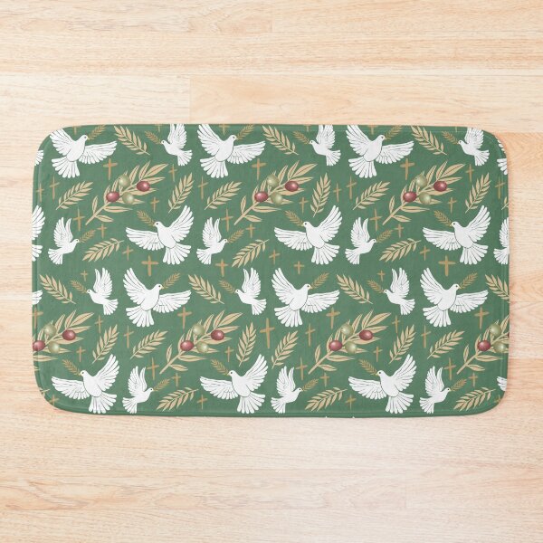 Item preview, Christian Easter Crosses, Doves and Olive Branches Seamless Pattern designed and sold by SpiritedArtwork.