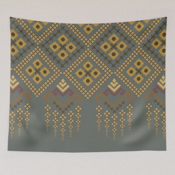 Item preview, The seamless knitting style of the elegant fringe fabric is suitable for decorative purposes, including carpets, wall paintings. designed and sold by Wunnipaogtun.