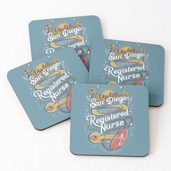 Item preview, San Diego Registered Nurse Skyline - Vibrant City & Medical Design designed and sold by MoMidoStore.