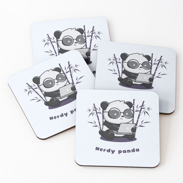 Item preview, nerdy panda designed and sold by UniqueByMarko.
