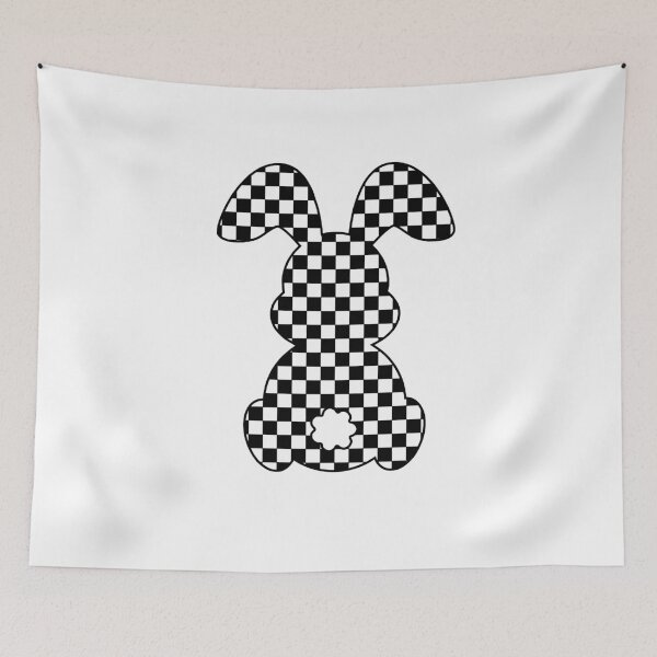 Item preview, Black and White Checker Bunny designed and sold by JoelFox165.