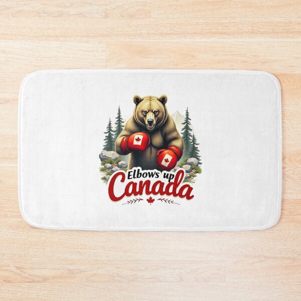 Item preview, Elbows Up Canada: Fierce Grizzly Boxing For True North Pride designed and sold by elynne9.