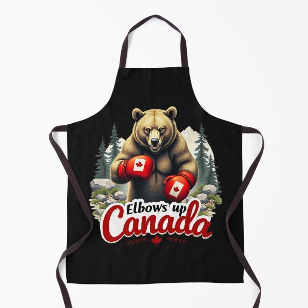 Item preview, Elbows Up Canada: Fierce Grizzly Boxing For True North Pride designed and sold by elynne9.