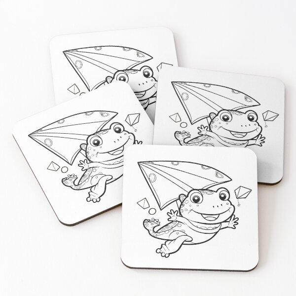 Item preview, Rinky the happy flying frog designed and sold by lascositasdetri.