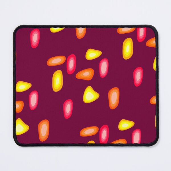 Item preview, Funky Squashed Circles on Burgundy  designed and sold by JaygiesDesign.