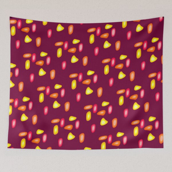 Item preview, Funky Squashed Circles on Burgundy  designed and sold by JaygiesDesign.