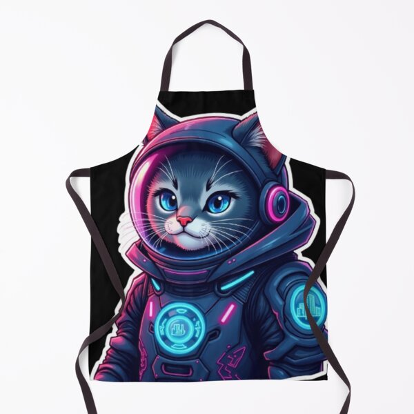 Artikelvorschau, CYBERPUNK ASTRONAUT KATZE entworfen und verkauft von AvalonTshirts.
