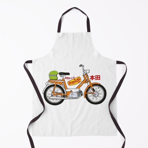 Item preview, An orange 70's Honda Amigo moped designed and sold by BetterGraphics.